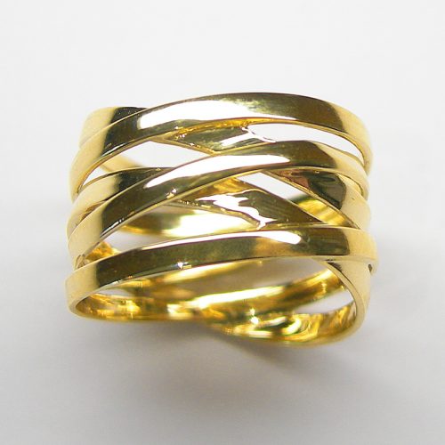 Gelbgold Ring / Lagenring poliert